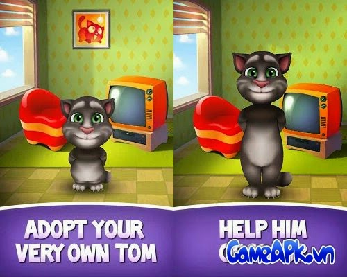 My Talking Tom My Talking Tom v2.1.1 hack full tiền xu cho Android