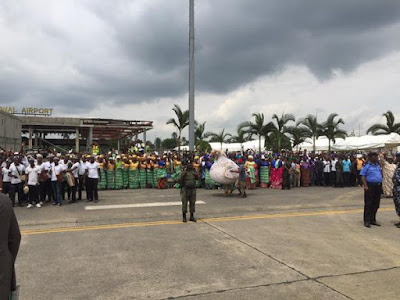 Ex President Jonathan's Heroic Journey & Arrival in Otuoke in Pictures. 3