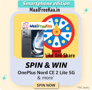 Spin And Win OnePlus Nord CE 2 Lite 5G