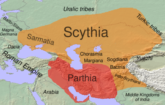 MAP OF SCYTHIA (GOG
 & MAGOG)