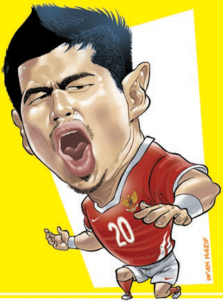 Kontentika Kumpulan Karikatur  Pemain Sepak  Bola 