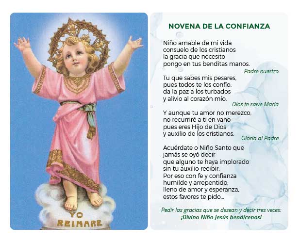 Novena de la confianza al Divino Niño Jesús