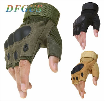 Tactical Fingerless Gloves Military Army Shooting Paintball Airsoft Bicycle Motorcross