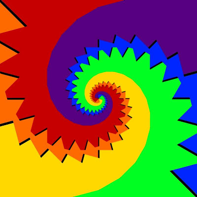 Digital Rainbow Spiral by gvan42