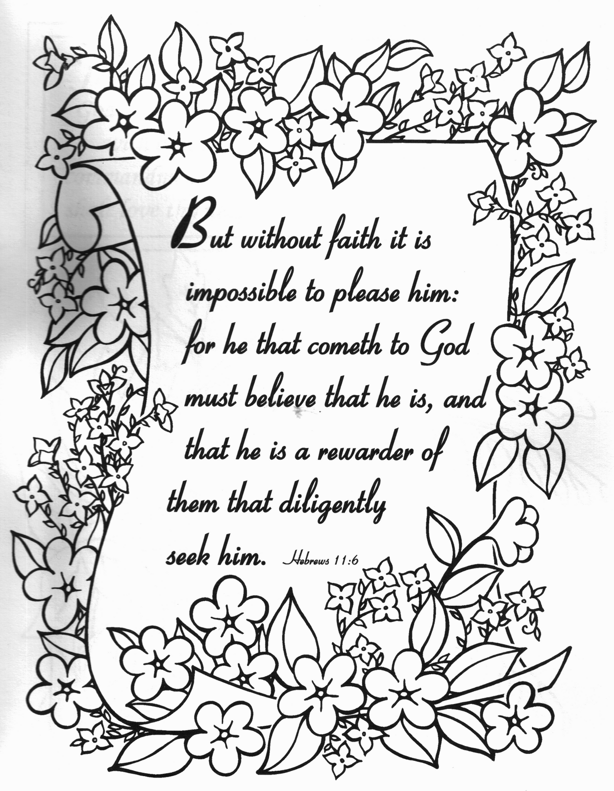 Free coloring pages of bible quotes for adults