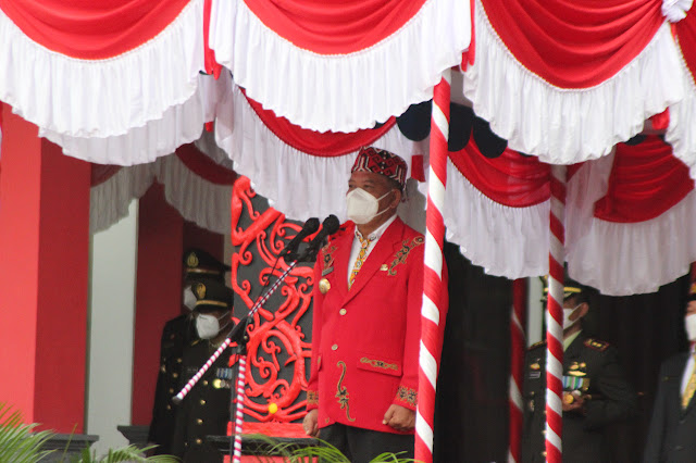 Ini Pesan Bupati Sanggau Dimomen HUT ke-77 Kemerdekaan Republik Indonesia
