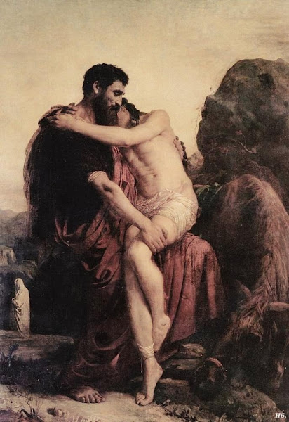 The good samaritan by Leon Bonnat, Illustrated Bible Stories, Old Testament Stories, Religious art, Sacred art, Hebrew events