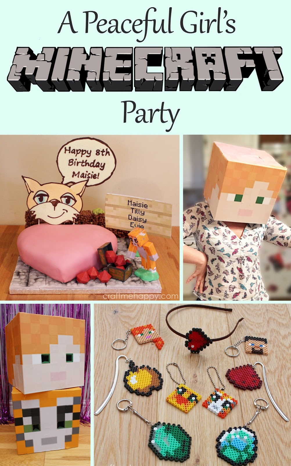 Craft Me Happy A Peaceful Girl S Minecraft Party