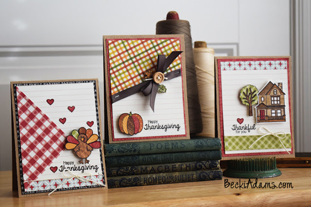 Stamped Thanksgiving cards by @jbckadams