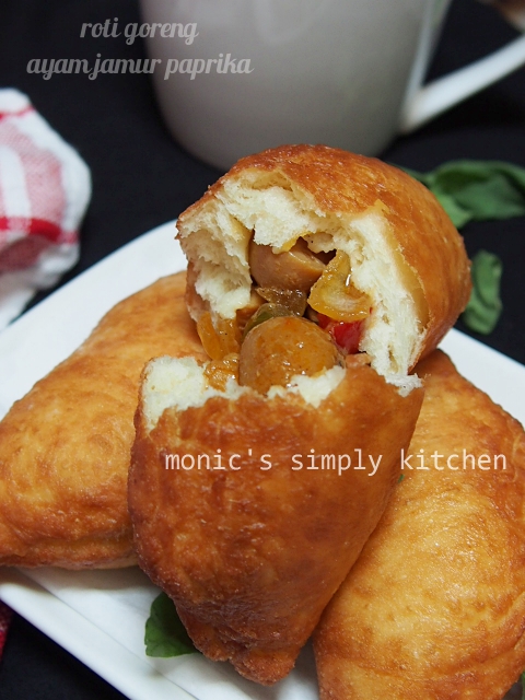 Roti Goreng Ayam Jamur Paprika - Monic's Simply Kitchen