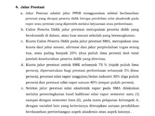 jalur prestasi  ppdb jawa barat 2020