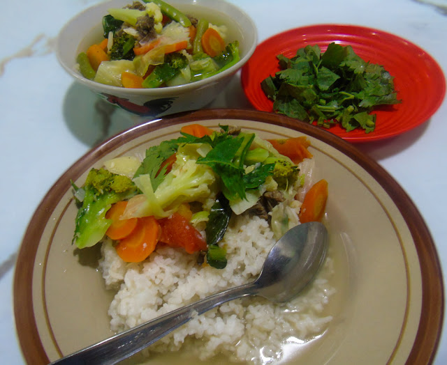 Sop Daging Sapi variasi Sayur Kuah Bening tanpa Bumbu Masak K