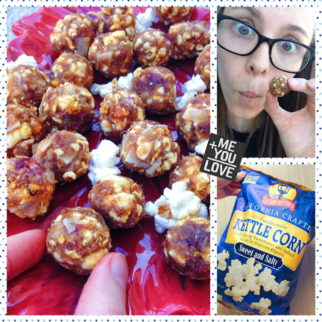 Chewy Pumpkin Popcorn Balls (Gluten free, Vegan)