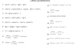 Resultado de imagen para talleres de identidades trigonometricas