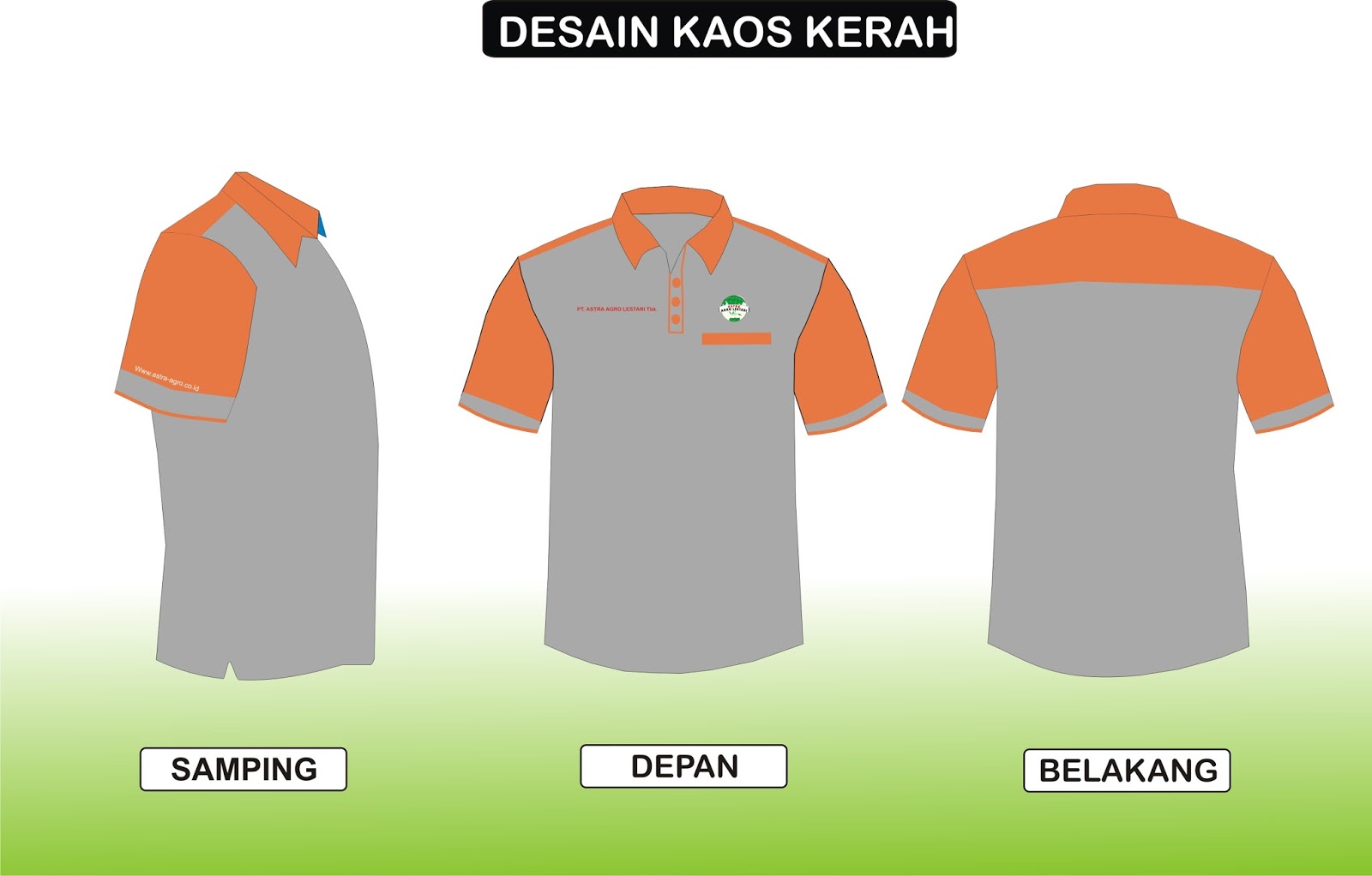 Design Graphics with Corel Draw  Desain  Kaos  kerah dan 