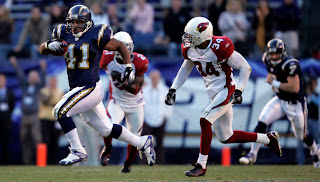 Lorenzo Neal showing off his speed.