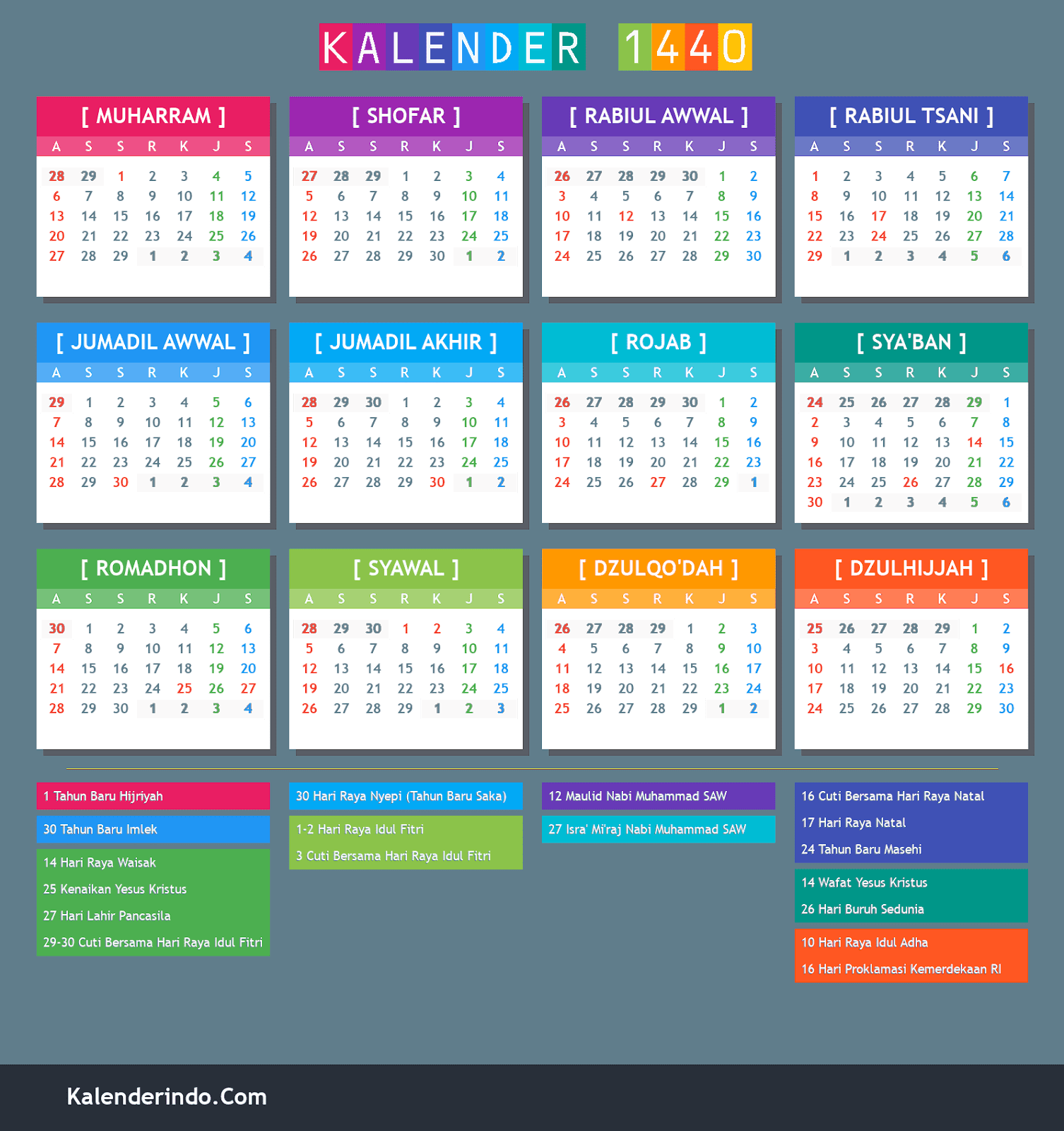 Online Kalender 1718 Kalender Plan