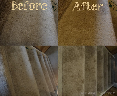 Miracle Carpet Cleaner Before and After