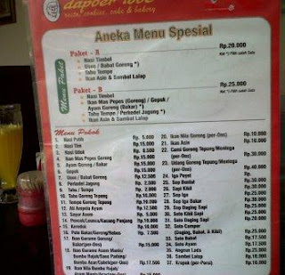 Menu Dapoer Iboe