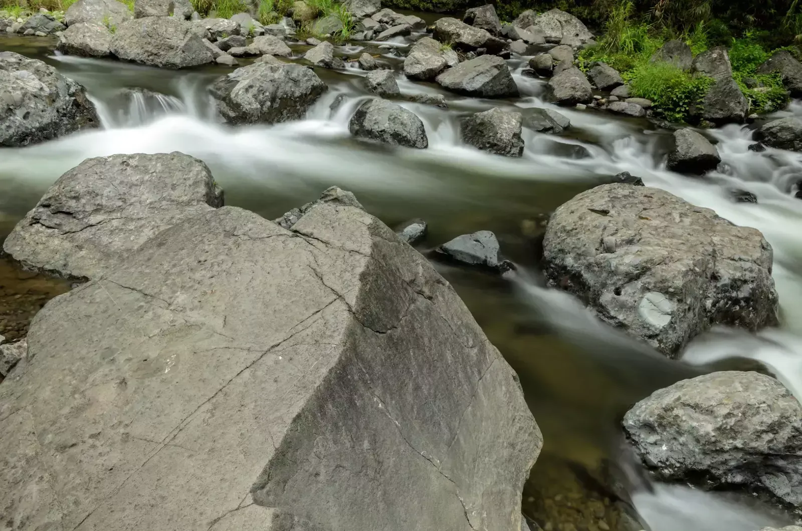 The Flow Between Rocks Tapiy-yah Falls Batad Ifugao Cordillera Administrative Region Philippines