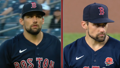 Nathan Eovaldi changes jerseys Red Sox vs Yankees 6/4/2021