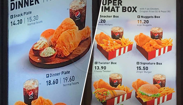 Ramai terkejut harga KFC naik mendadak