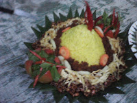 ultah x-friends jogja, tumpeng tipe-x