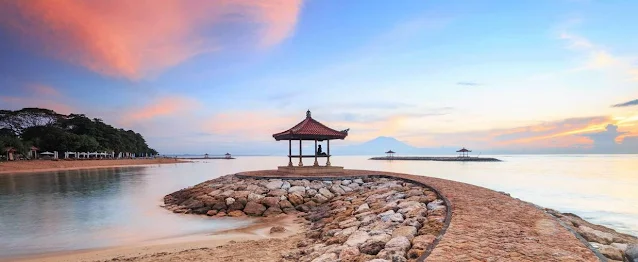 suasana memukau di pantai sanur bali