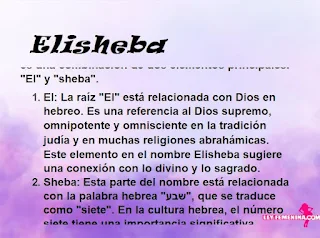 significado del nombre Elisheba
