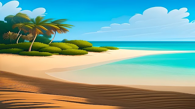 Free Beach Backgrounds for ChromaToons