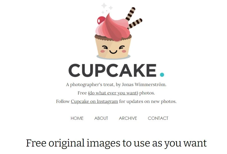 Cupcake is a personal photographic website