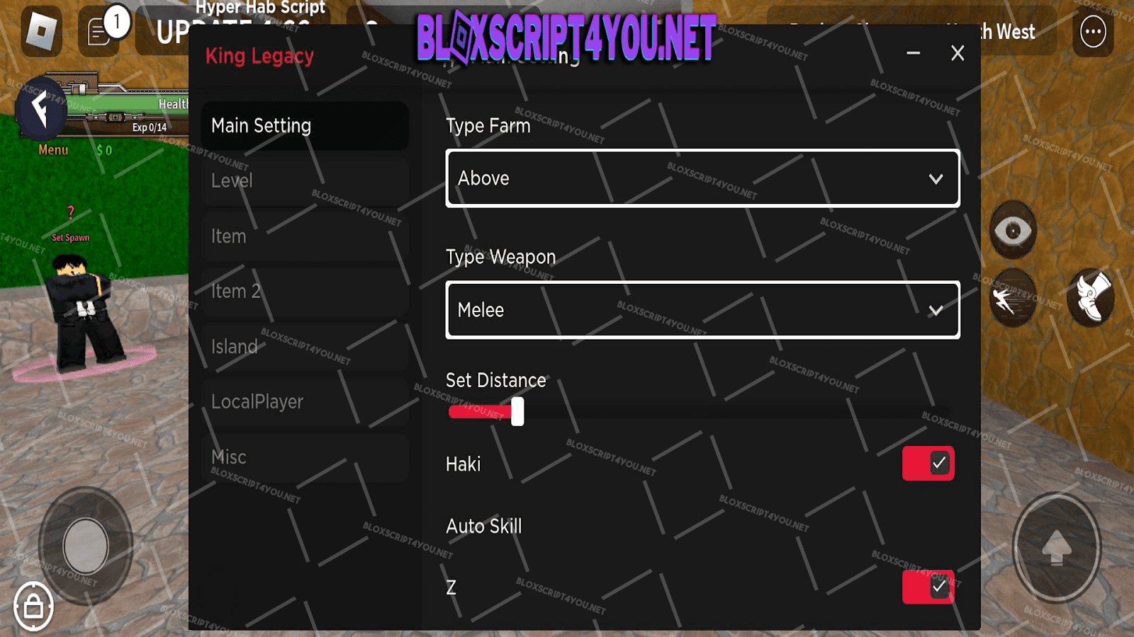 Hyper Hub King Legacy Mobile Script