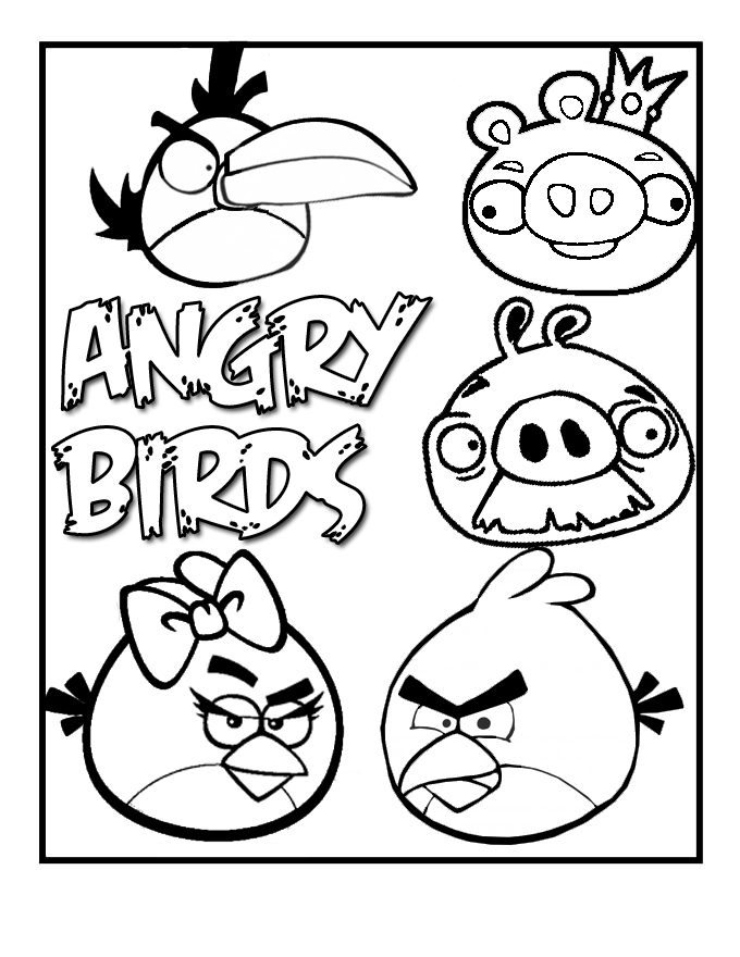 Angry Birds Pictures To Color 9