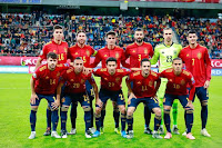 SELECCIÓN DE ESPAÑA. Temporada 2019-20. Rodri. Sergio Ramos, Gerard Moreno, Raúl SAlbiol, Pau López y Álvaro Morata. Bernal, Cazorla, Jesús Navas, Pablo Saravia y Thiago Alcántara. SELECCIÓN DE ESPAÑA 7 SELECCIÓN DE MALTA 0. 15/11/2019. Eurocopa 2020, fase de clasificación, grupo F, jornada 9. Cádiz, España, estadio Ramón de Carranza (19.773 espectadores). GOLES: 1-0: 22’, Álvaro Morata. 2-0: 40’, Santi Cazorla. 3-0: 62’, Pau Torres. 4-0: 63’, Pablo Sarabia. 5-0: 69’, Dani Olmo. 6-0: 71’, Gerard Moreno. 7-0: 85’, Jesús Navas.