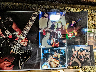 Inside wall of band photo's when it was Emmet's Inn in Jamesburg, New Jersey