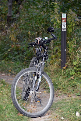 Bike at trail's end