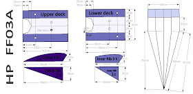 AutoCAD pattern for flowform kite, HP FF03A