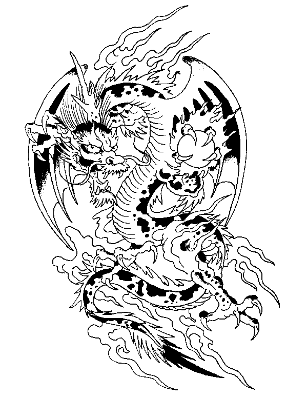 Free Dragons Coloring Pages