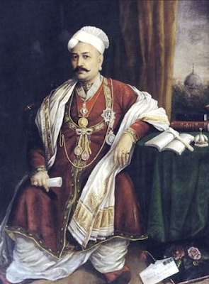 Sir T. Madhava Rao painting Raja Ravi Varma