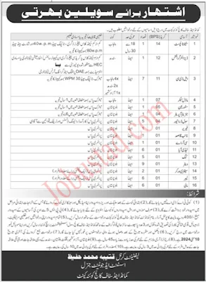 pak army jobs, govt job