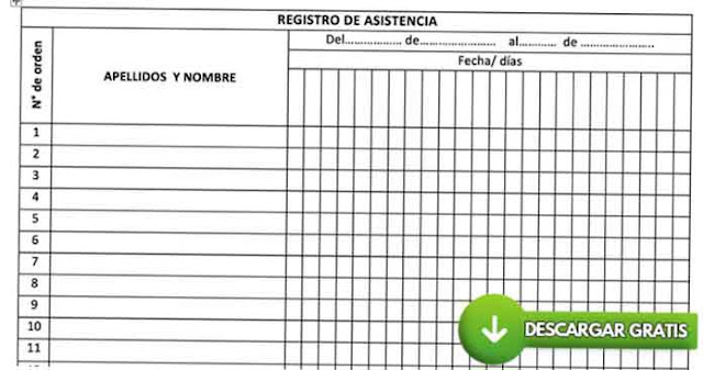 El mejor formato para registro de asistencia en Word