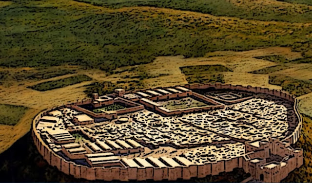Gambaran seniman tentang kota Kanaan kuno