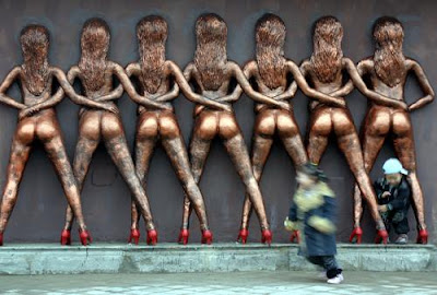 Sexy Stools and Sculptures in Chongqing