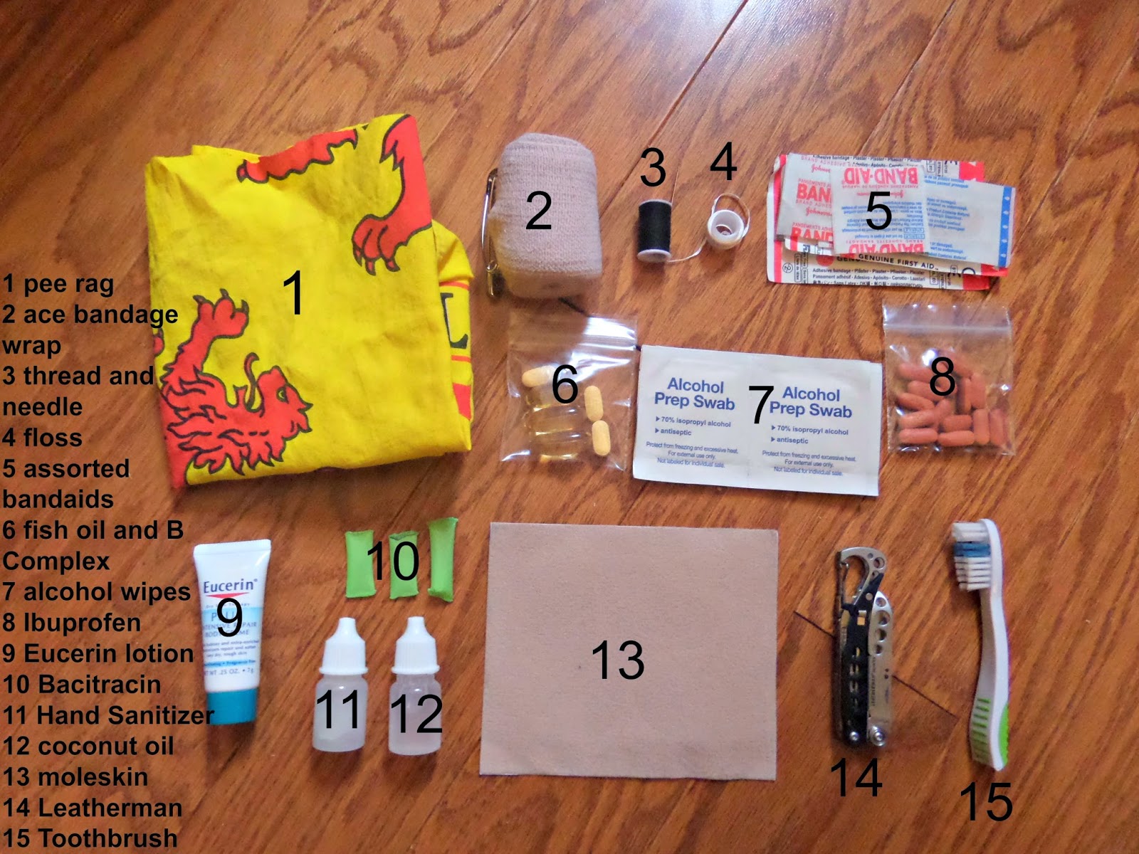 Backpacking First Aid and Hygiene Kit - Lightweight+first+aiD+kit