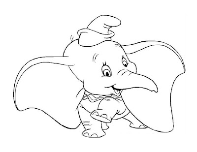 Dumbo printable coloring pages