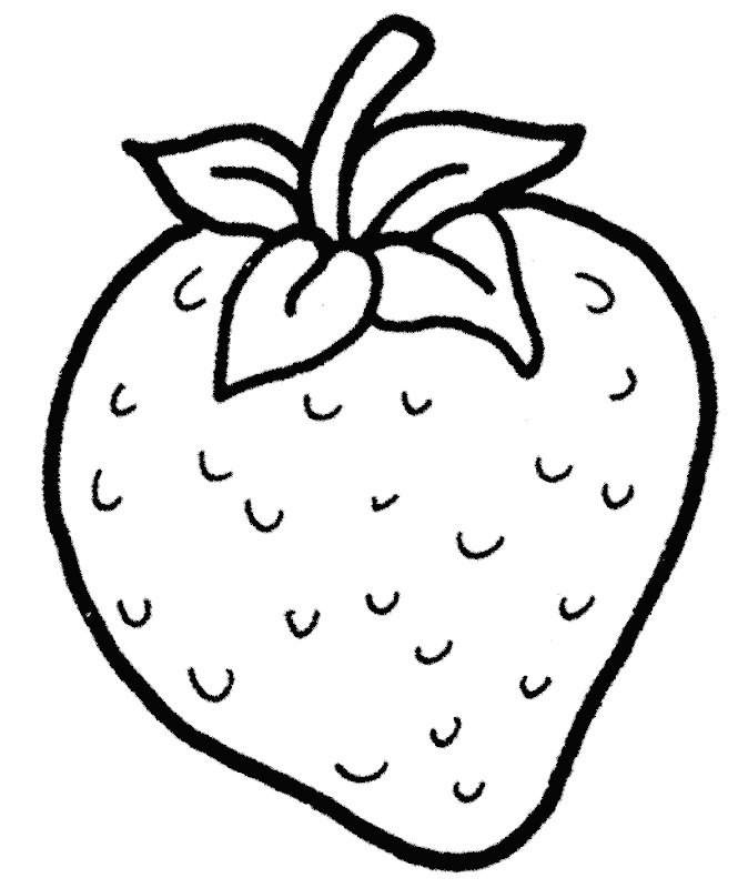 Mewarnai  Gambar  Buah  Strawberry Untuk  Anak TK dan PAUD 