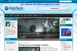 HighTech Template for  Blogger