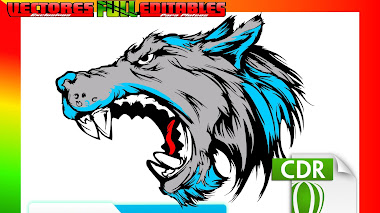 Vector Lobo Ready Para corte en VINIL