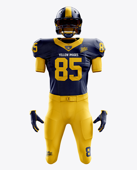 Download Get American Football Kit Mockup With Mannequin Front View ...