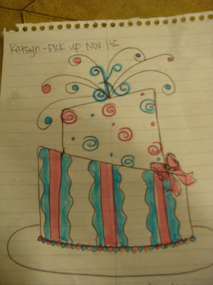 Happy Birthday Cake Drawing. Happy Birthday Karsyn!